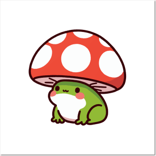 Frog Mushroom Hat Posters and Art